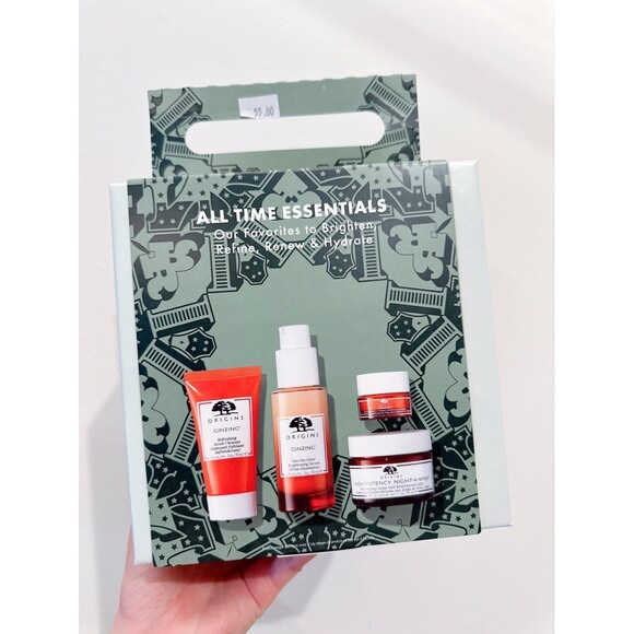 NWB Origins All Time Essentials Skincare Gift Set - Picture 1 of 4